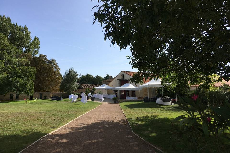 Vue sur la terrasse