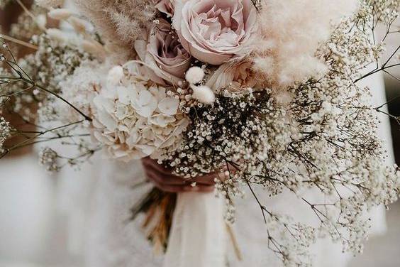 Bouquet de mariée panier