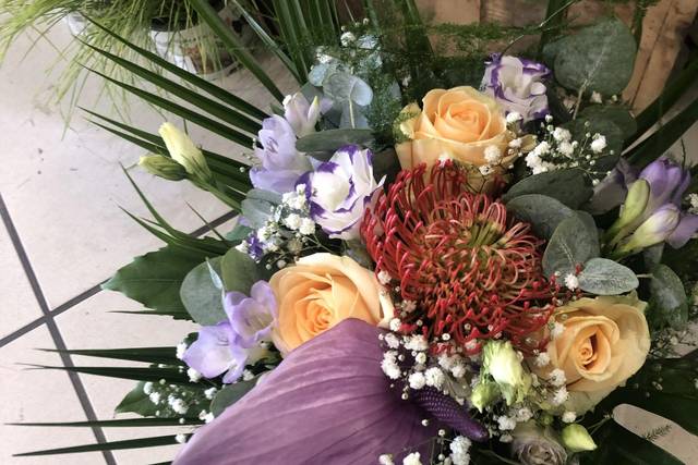 Bouquet mariée exotique