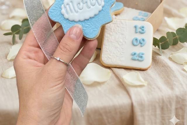 Biscuit souvenir de mariage,