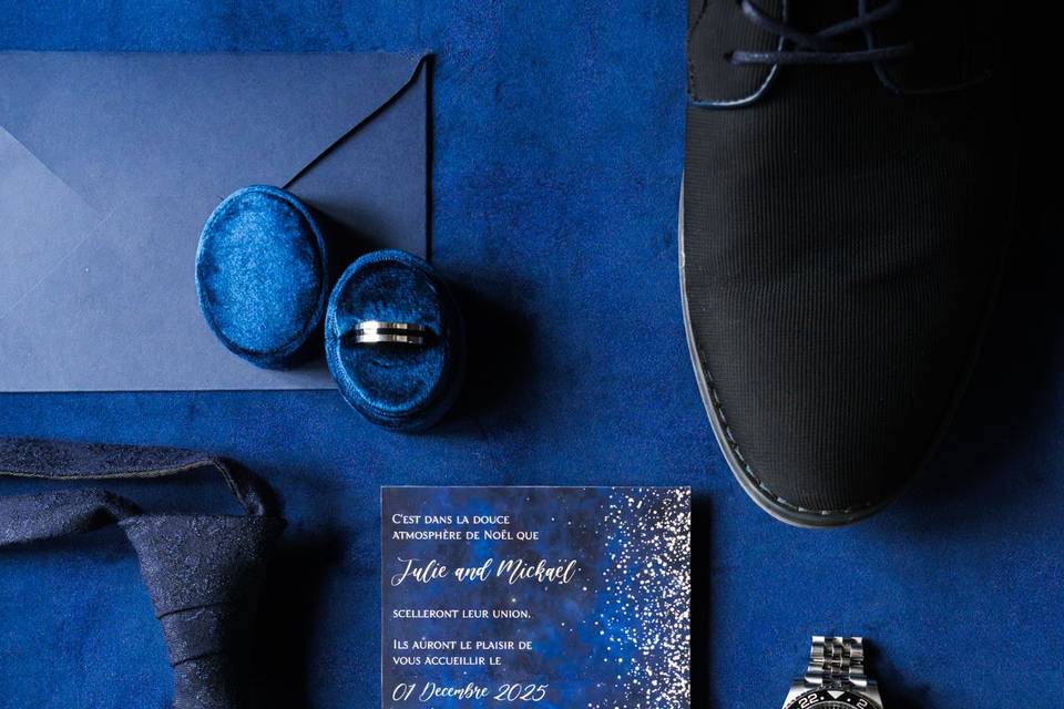 Détails accessoires marié
