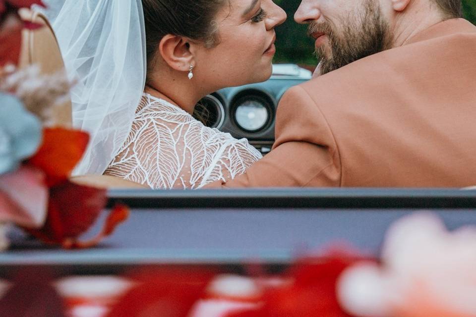 Portrait couple voiture