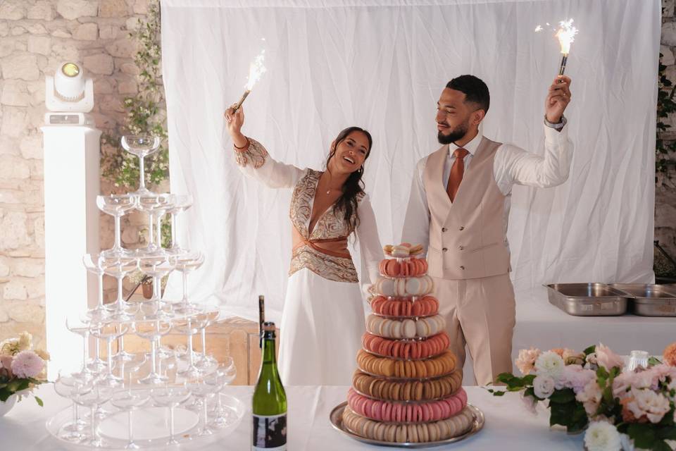 Pièce montée macarons