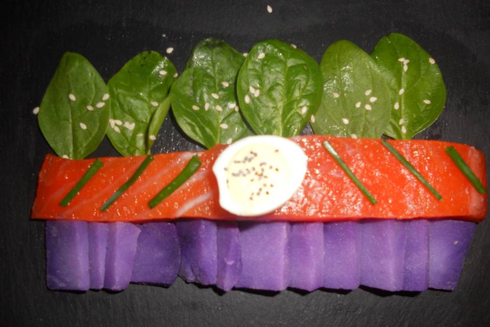 Gravlax de saumon frais