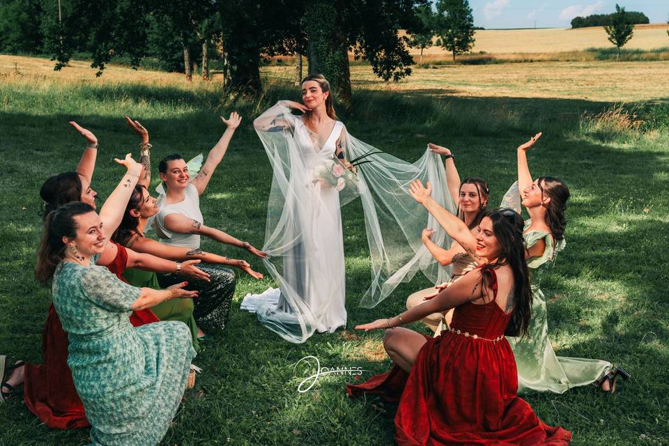 Mariée & Demoiselles d'Honneur