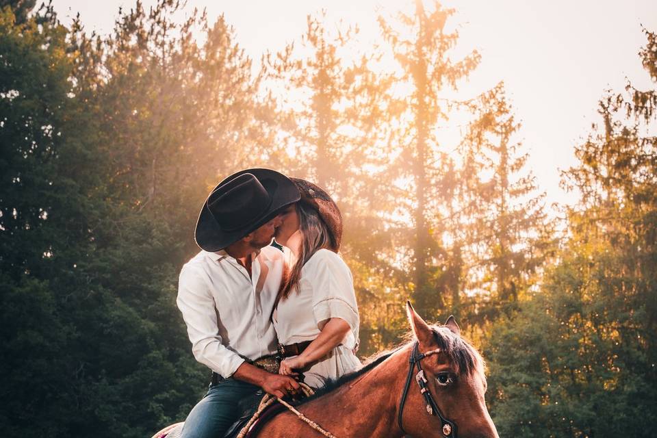 Baisé sur le Cheval