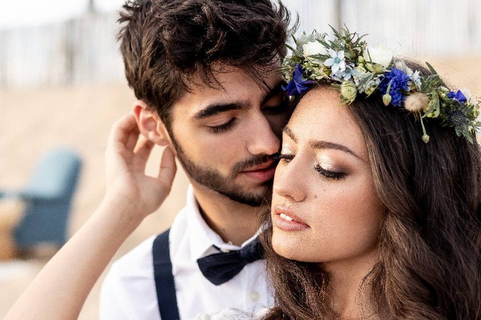 Photo de couple avec maquillag