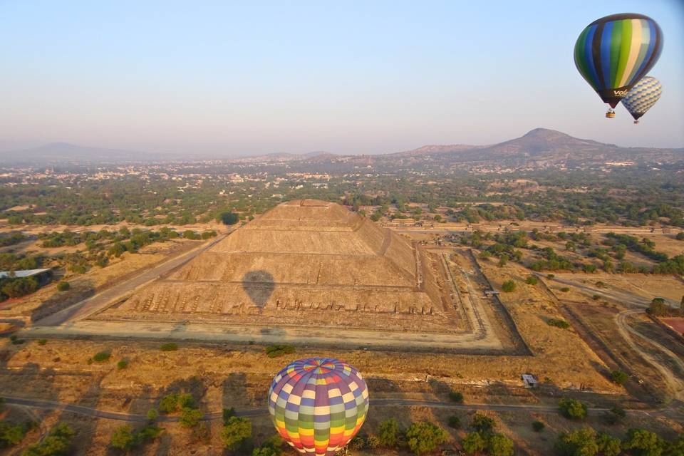 Montgolfières Teotihuacan