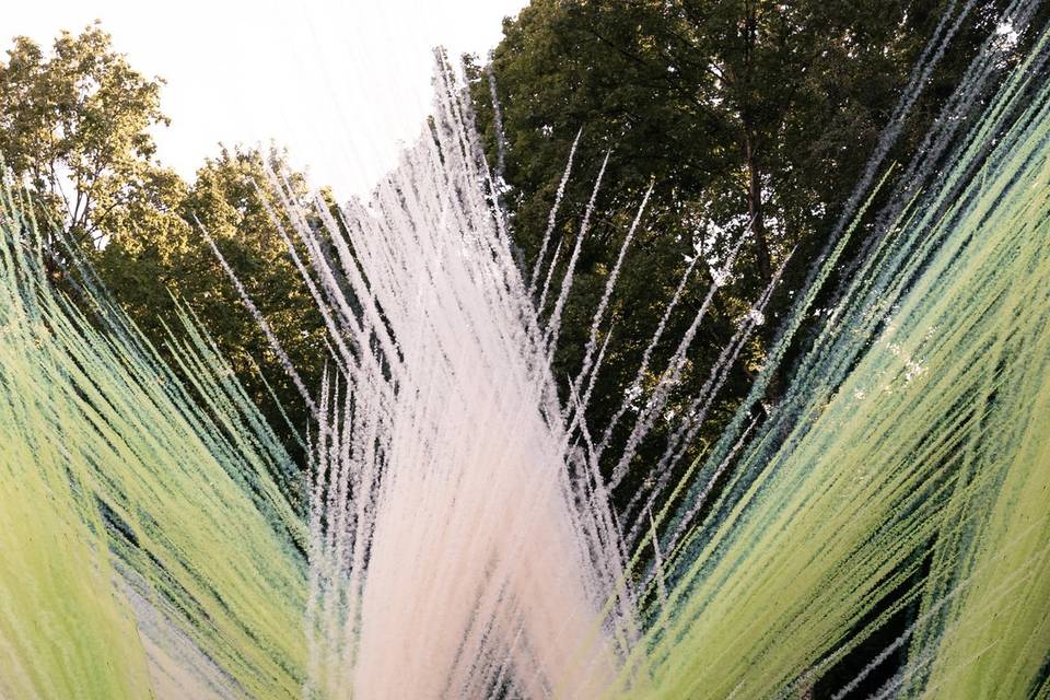 Feu d'artifice de jour