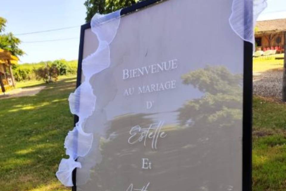 Panneau de bienvenue