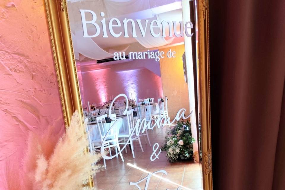 Panneau de bienvenue