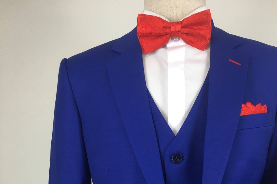 Costume homme bleu roi