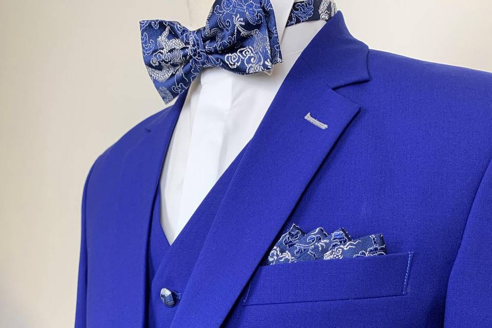 Costume homme bleu éclectique