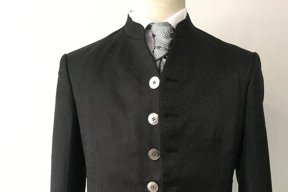 Costume homme bleu doré