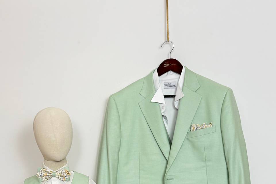 Costume Vert Amande Père & Fil