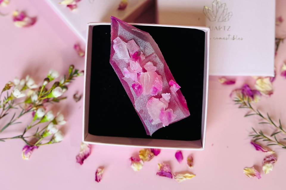 Cristal Comestible Rose