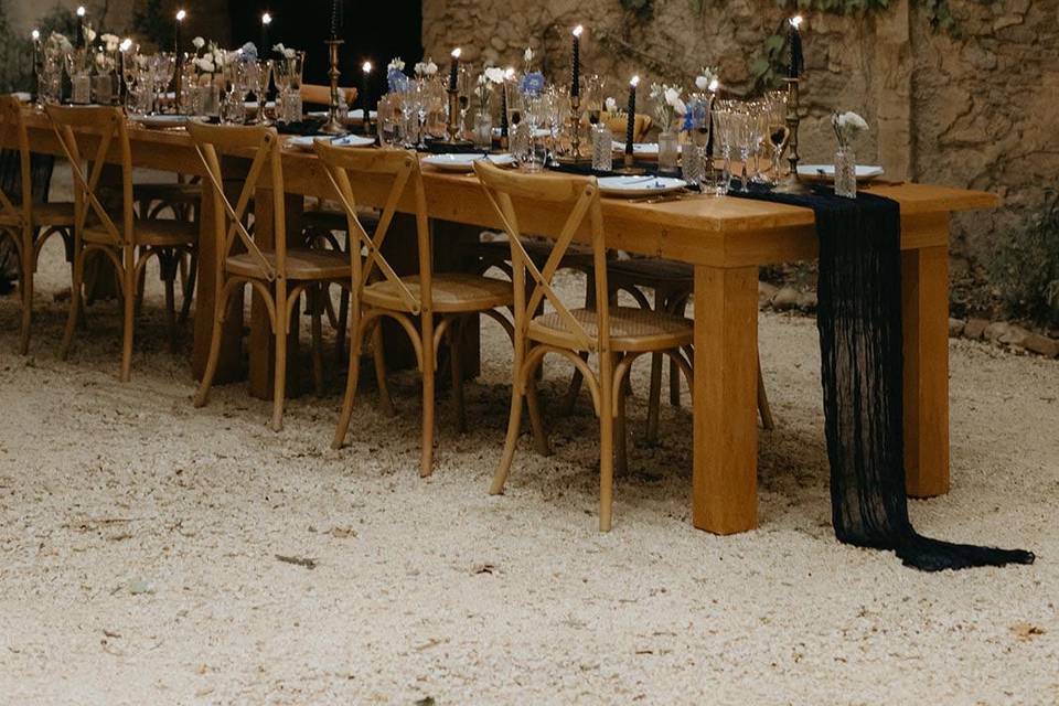 Espace cour dîner