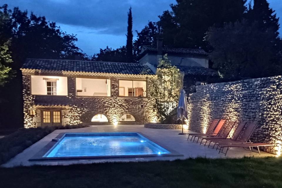 Piscine de nuit