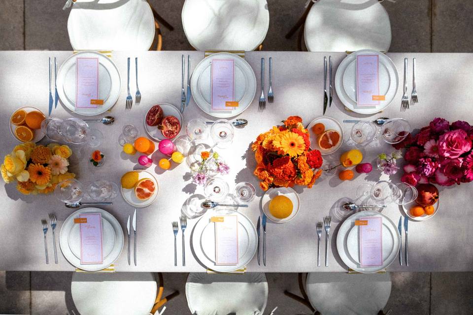 Table décorée