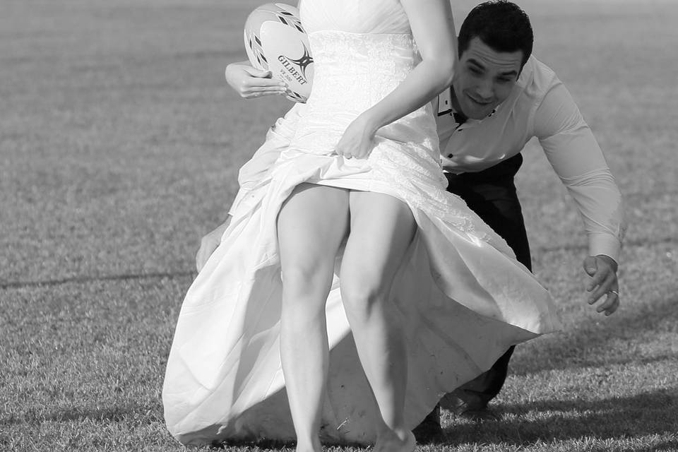 Trash the dress rugby