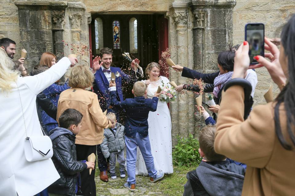 Sortie de l'eglise