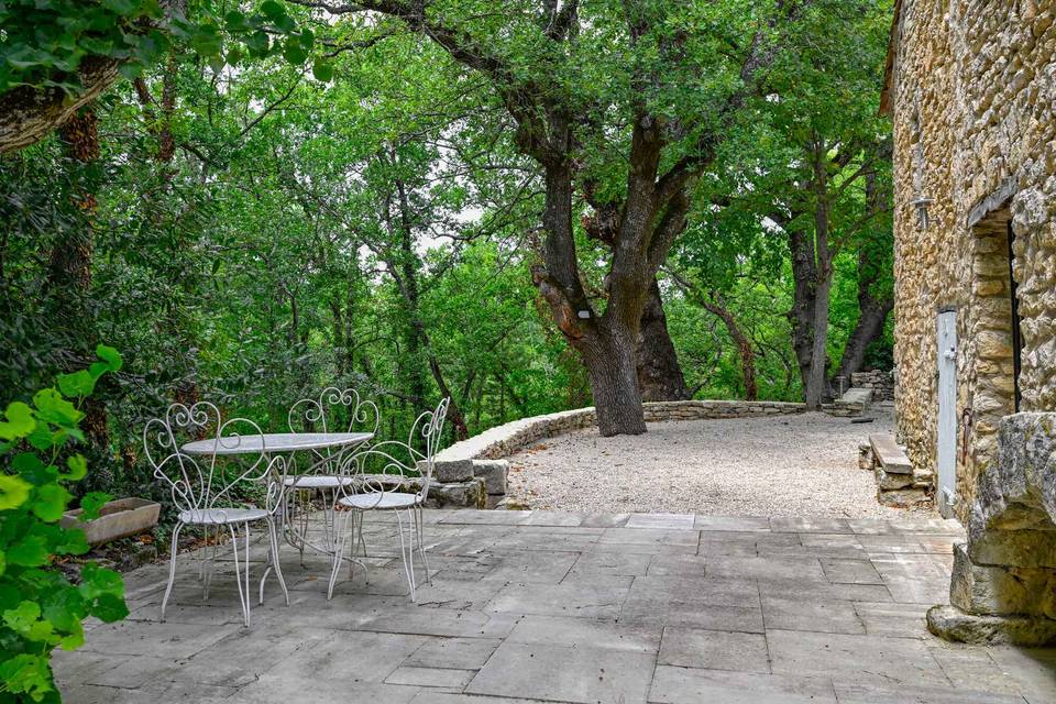 Terrasse avec piste de danse