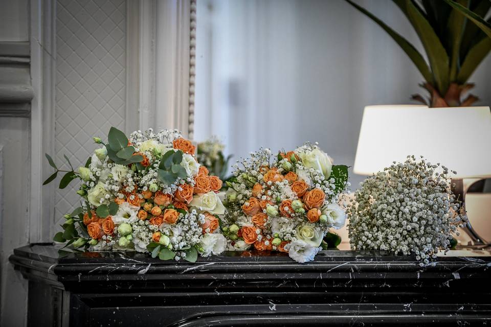 Bouquets mariée, témoins