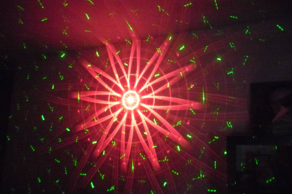 Motif laser dmx