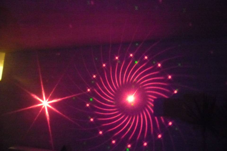 Motif laser dmx