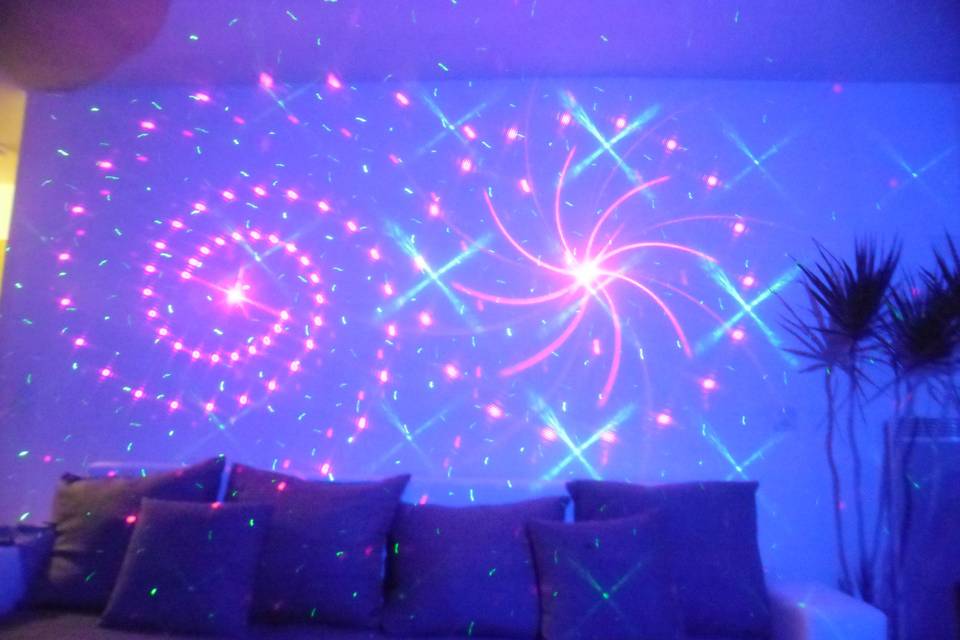 Motif laser dmx