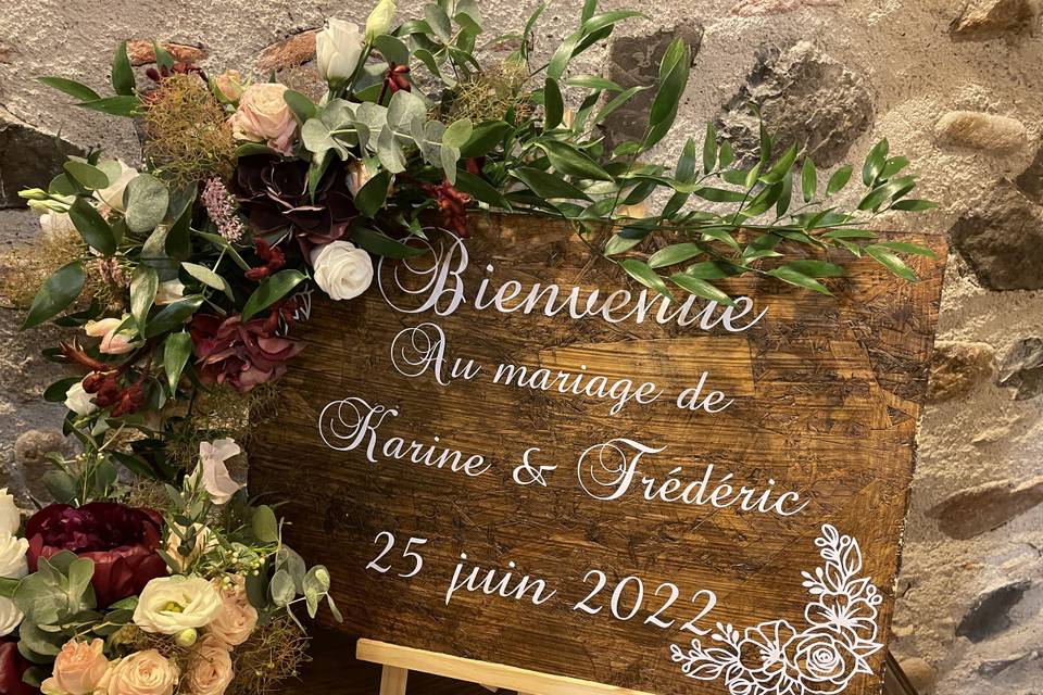 Panneau bienvenue