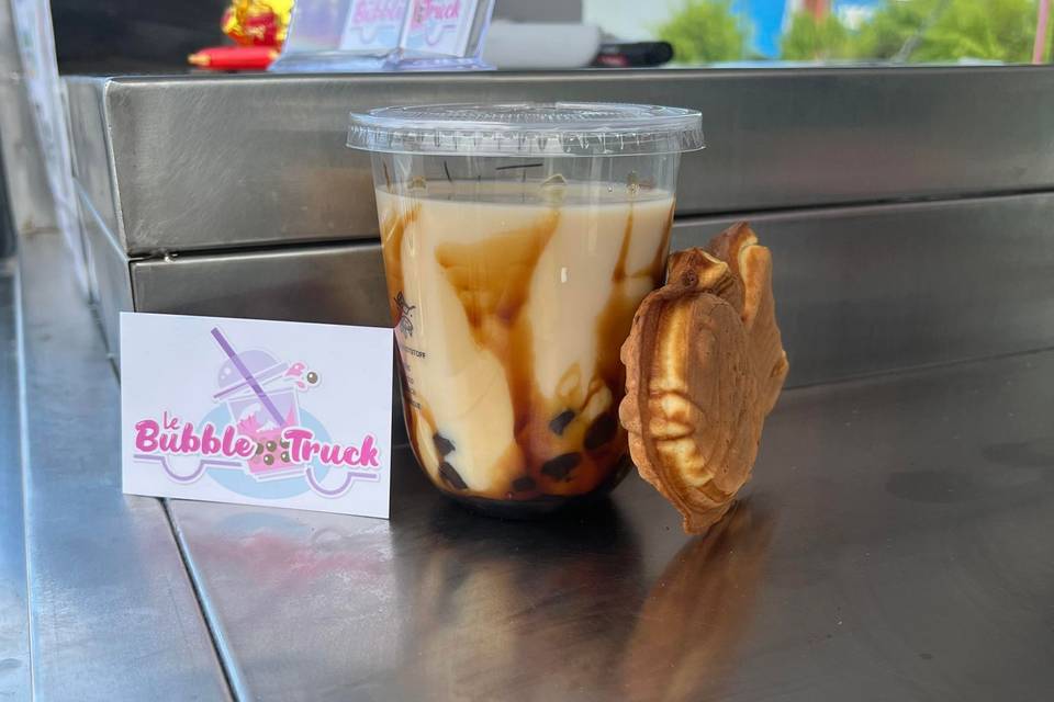 Bubble tea au lait et Taiyaki