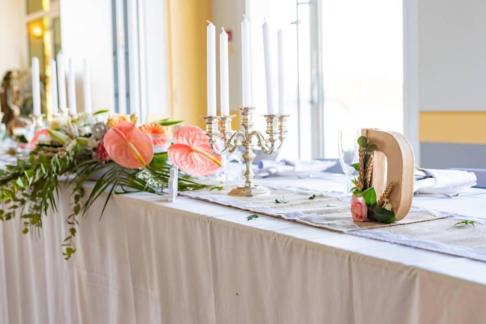 La table des mariés