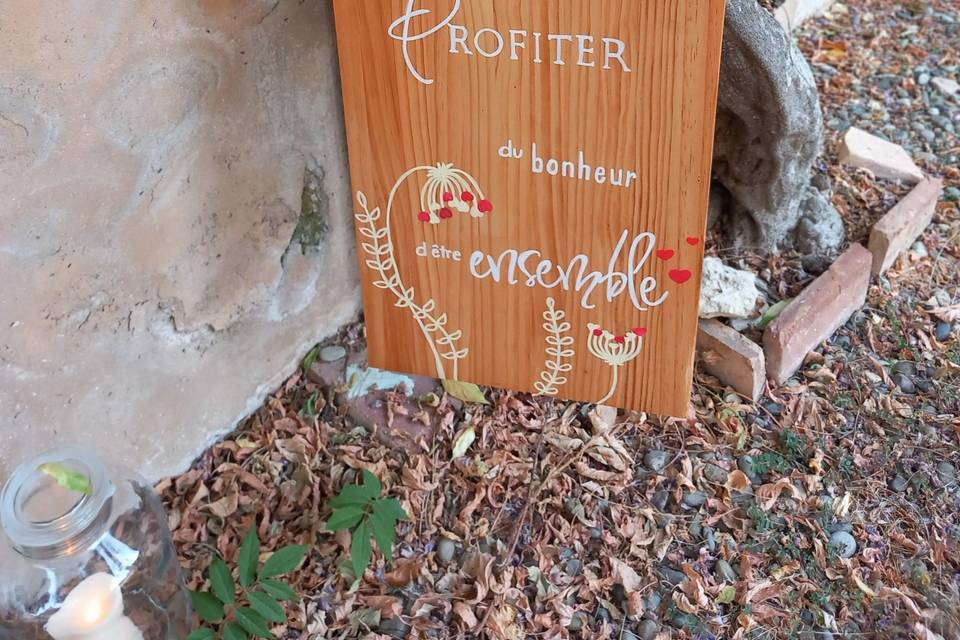 Pancarte personnalisée
