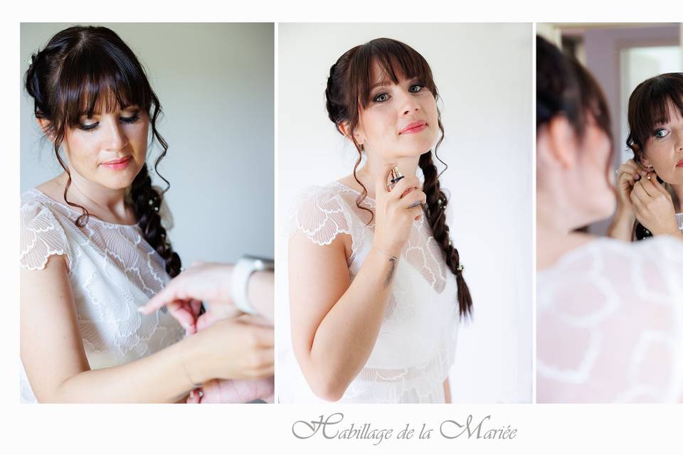 Préparatifs de la mariée