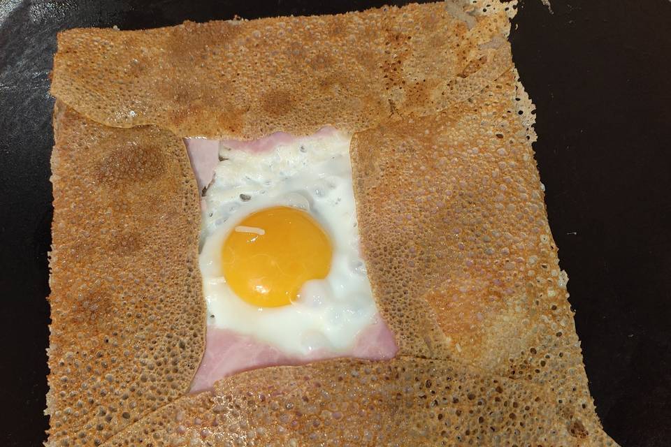 Crêpe complète jambon