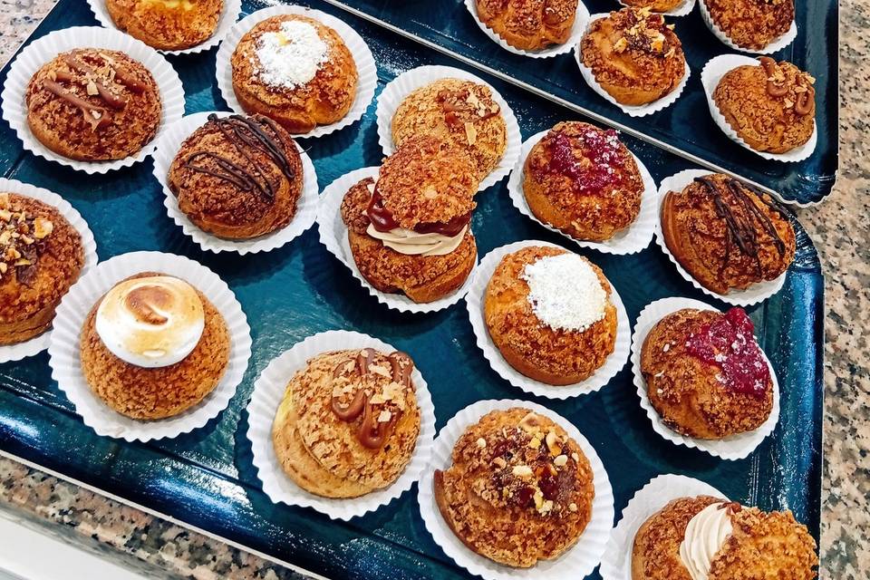 Choux croquant avec crémeux