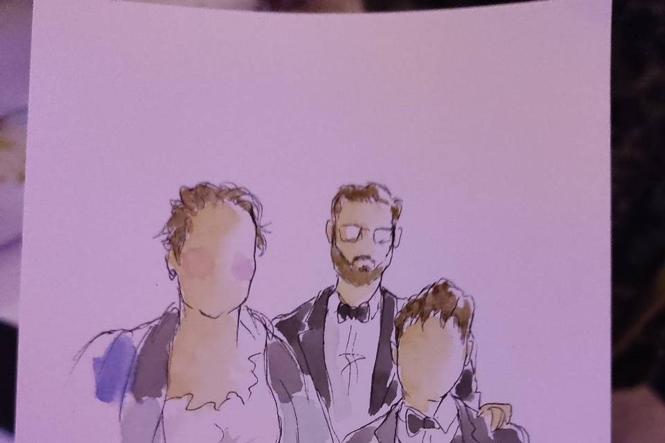 Portraits invités aquarelle