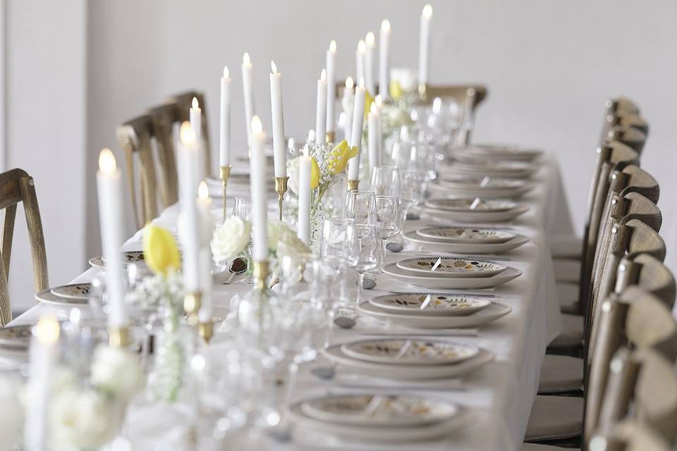Table romantique aux chandelle