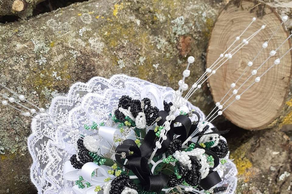 Bouquet de mariée noir