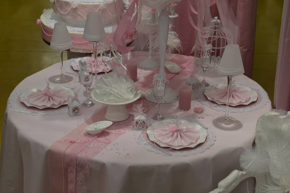 Déco de table romantique