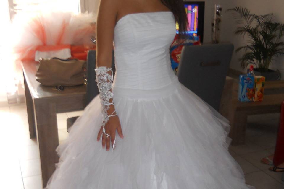 Robe de mariée en tulle