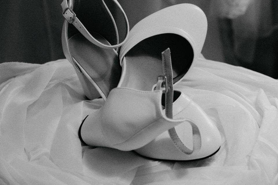 Les escarpins de la mariée