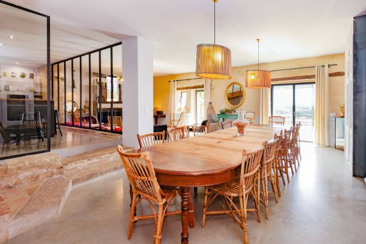 Salle à manger grand gîte