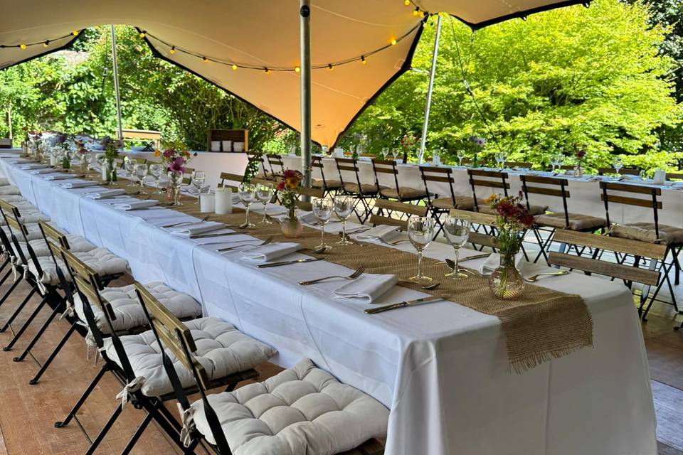 Repas assis Vintage chic