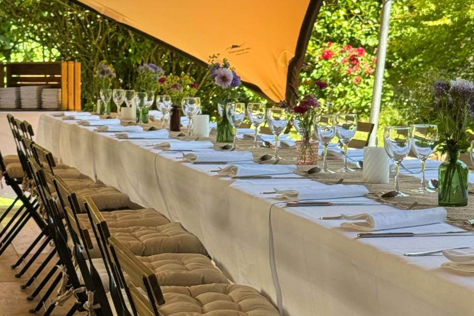 Repas assis Vintage chic