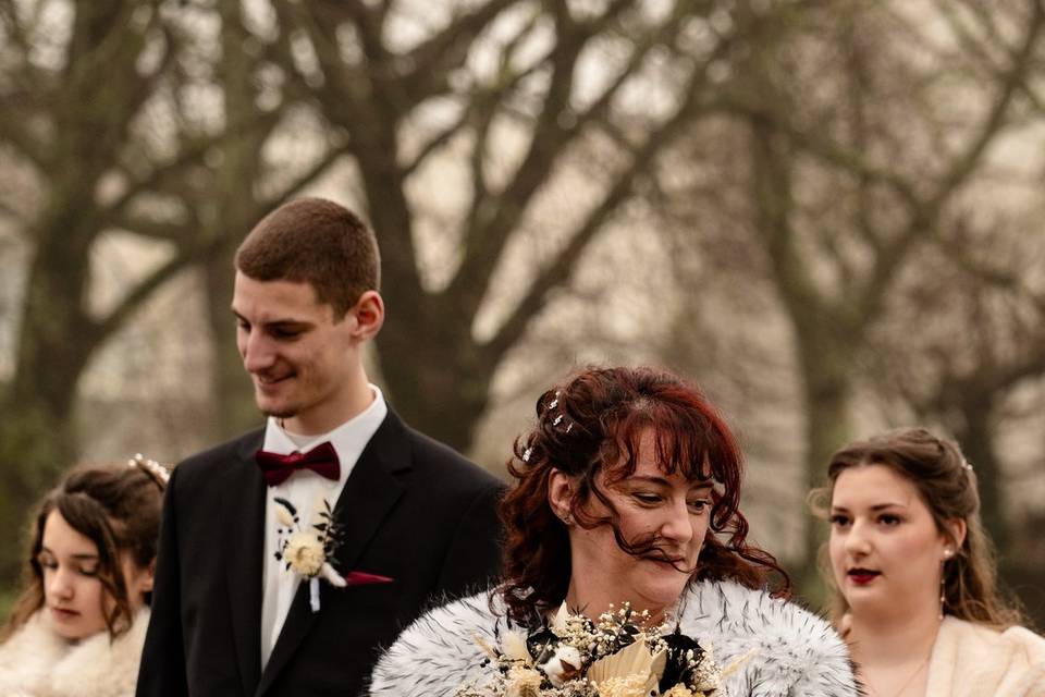 Arrivée de la mariée Mairie