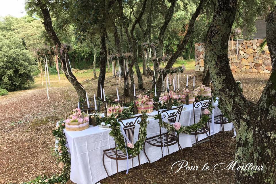 Table mariage Montpellier