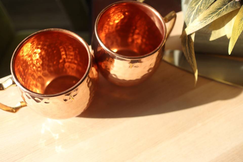 Nos verres à moscow mule