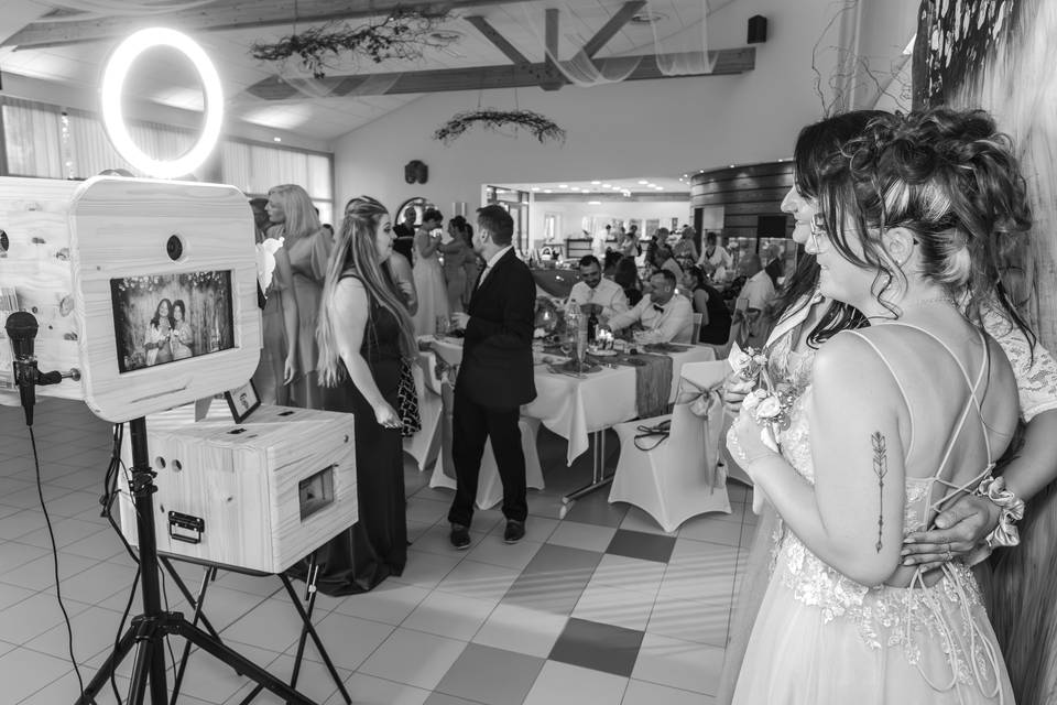 Photobooth avec les invites
